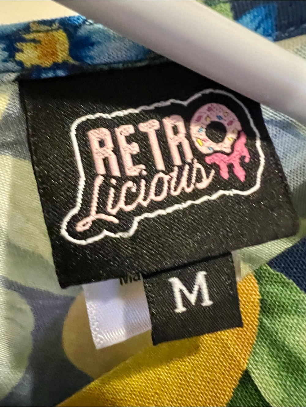 Retrolicious Lemon and Blue Floral Dress